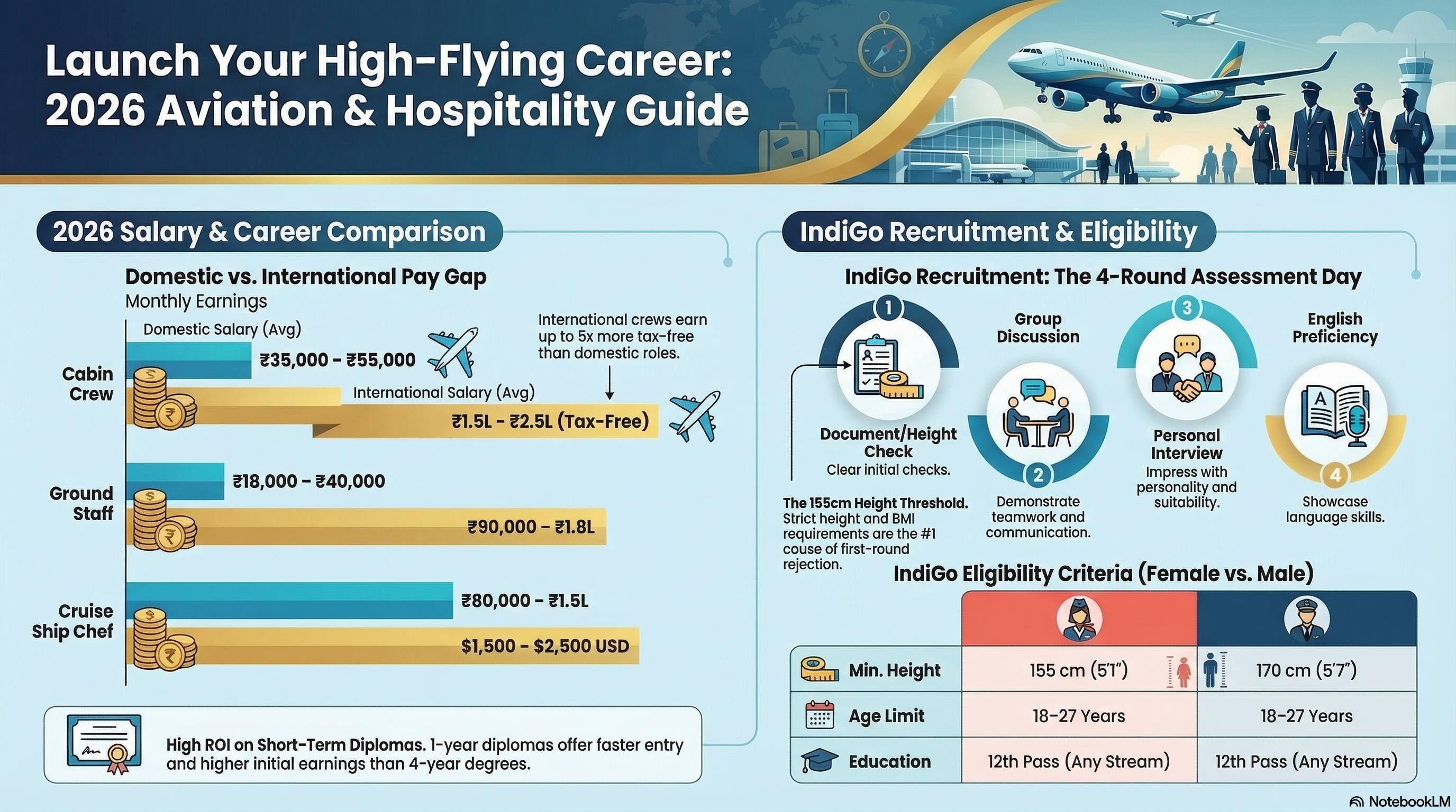 Apply Air Hostess Job IndiGo 2026: Walk-In Drive Process - Cabin Crew career guide from Wings Institute Vadodara Gujarat